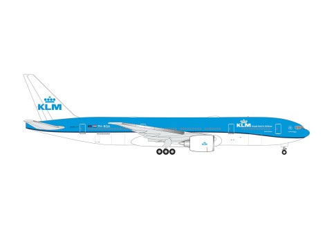 KLM Boeing 777-200ER PH-BQA 'Albert Plesman' Herpa Die-Cast 537056 scale 1:500