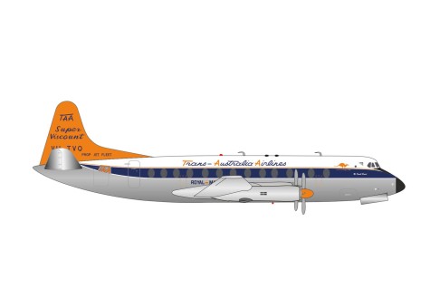 TAA Trans Australian Airlines Vickers Viscount 800 VH-TVQ Die-Cast Herpa Wings 572859 Scale 1:200