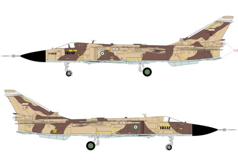 Iran Su-24MK Fencer-D IRIAF 71st TFS #3-6835 Shiraz AB Calibre Wings CA722408 scale 1:72