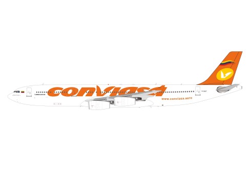 Conviasa Airbus A340-313 YV3507 Venezuela with stand InFlight IF343VO0522 scale 1:200