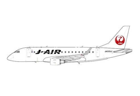 J-Air JAL Japan Embraer 170 JA220J JC Wings EW4170004 Die-Cast Scale 1:400