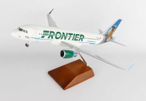 Frontier Airbus A320 sharklets Reg# N236FR Marty the Marmot Wood Stand Skymarks Supreme SKR8330 Scale 1:100