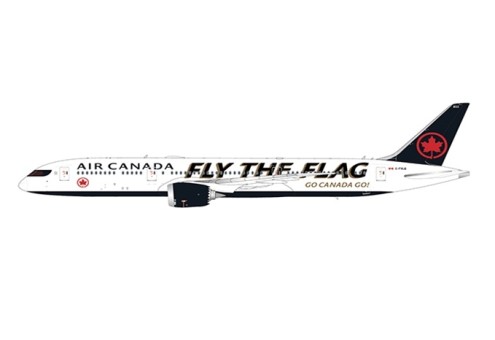 Flaps Down Air Canada B787-9 C-FVLQ "Go Canada Go" JC Wings EW4789013A Scale 1:400