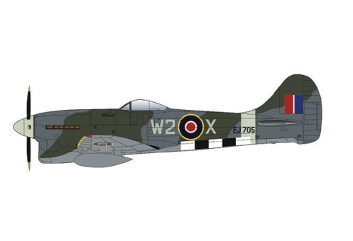 RAF Hawker Tempest Mk.V EJ705/W2-X No 80 Sqn 2nd TAF Autumn 1944 Die-Cast Hobby Master - Sky Max SM4008 Scale 1:72 