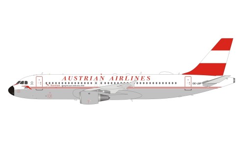 Austrian Airlines retro Airbus A320-214 OE-LBP with stand InFlight IF320OS0322 scale 1:200