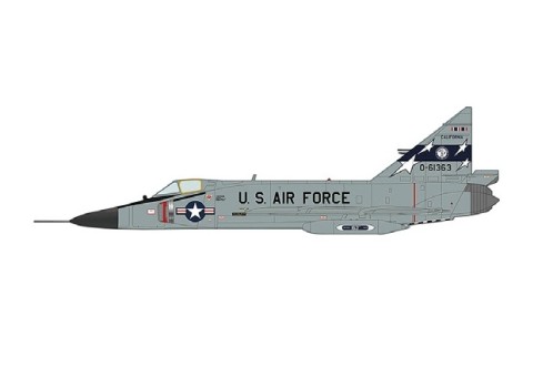 USAF F-105A Delta Dagger 196 FIS 163 FIG California ANG early 1970s Hobby Master HA3115W scale 1:72 