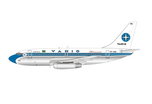 Varig Boeing 737-200 PP-VMG Polished "Super Advanced" With Stand IF732RG0822P Scale 1:200