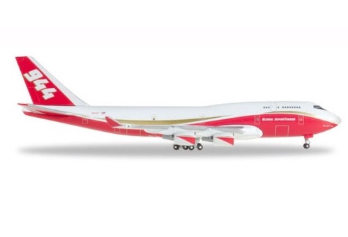 Global Super Tanker Boeing 747-400BCF N744ST with gears & stand Hogan HG11878G Scale 1:200
