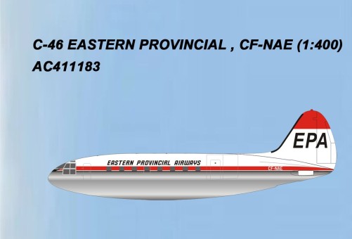 Eastern Provincial C-46 Commando CF-NAE AeroClassics AC411183 Scale 1:400