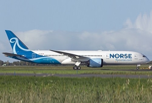 Norse Atlantic Airways Boeing 787-9 Dreamliner LN-LNO with stand JC wings LH2339 scale 1:200