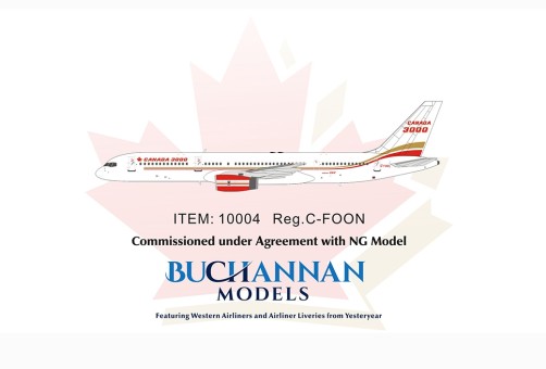 Canada 3000 757-200 C-FOON Buchannan-NG Models 10004 Scale 1:400