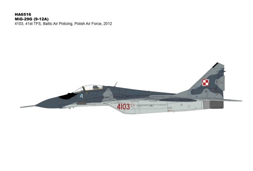 Polish Air Force MiG-29G Fulcrum 41st TFS Baltic Air Policing 2012 Hobby Master HA6516 scale 1:72