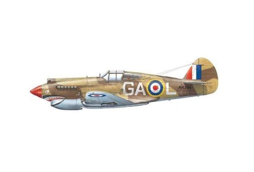 RAF P-40B Tomahawk No 112 Sqn North Africa October 1941 Forces of Valor FOV-812060AW Scale 1:72