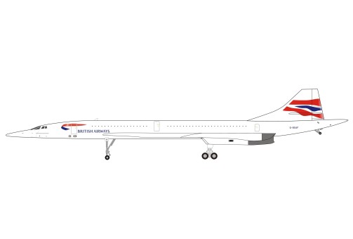 British Airways Concorde G-BOAF latest livery with collectors coin InFlight/ARD ARDBA19 scale 1:200