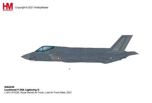 F-35A Lightning II Royal Danish Air Force Luke AFB 2021 Hobby Master HA4430 Scale 1:72