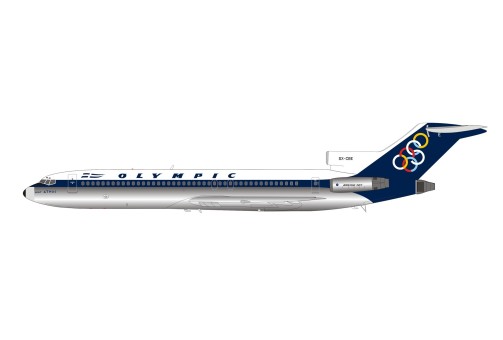 Olympic Boeing 727-200 SX-CBE Polished With Stand IF722OA0123P InFlight200 scale 1:200