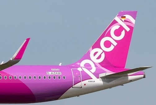 Peach Airbus A321neo JA901P die cast JC Wings EW421N014 scale 1:400
