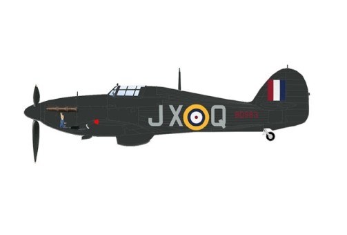 RAF Hurricane Mk. IIc Sqn. Ldr. MacLachlan No 1 Sqn Northold 1941-1942 JX-Q BD983 Hobby Master HA8653W scale 1:48