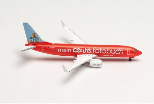 Tuifly Boeing 737-800 D-ABMV "Cewe Photo Book" Red Livery Herpa Wings 536134 Scale 1:500
