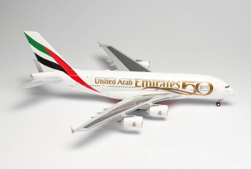 Emirates Airbus A380-800 A6-EEX UEA 50th Anniversary Herpa 572040 Scale 1:200