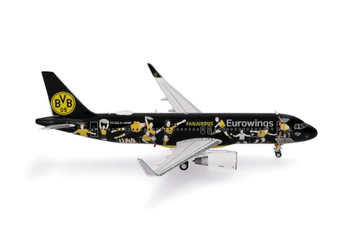 Eurowings Airbus A320neo BVB Fanairbus D-AEWM Die-Cast Herpa Wings 562829 Scale 1:400