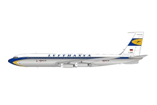 Lufthansa Boeing 707-458  polished D-ABOC IF/JFox JF-707-4-001P scale 1:200 