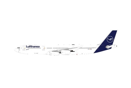 Lufthansa New Livery Airbus A340-300 D-AIGU With Stand JFox-InFlight JF-A340-3-009 Scale 1:200