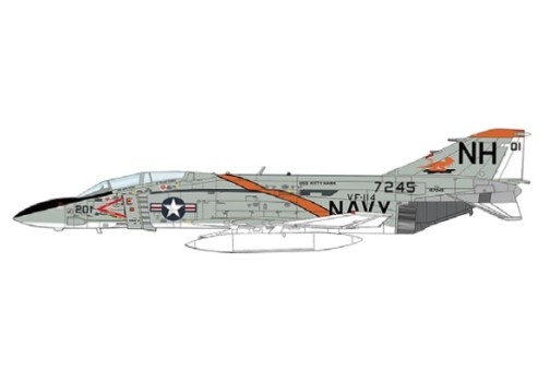 US Navy F-4J Phantom II “MiG-21 Killer,” VF-114 “Aardvarks,” USS Kitty Hawk, 1972 Hobby Master HA19034W scale 1:72