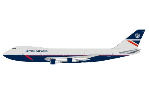 British Airways Boeing 747-136 G-AWNJ Landor livery with stand and coin ARD-Inflight ARDBA40 scale 1:200