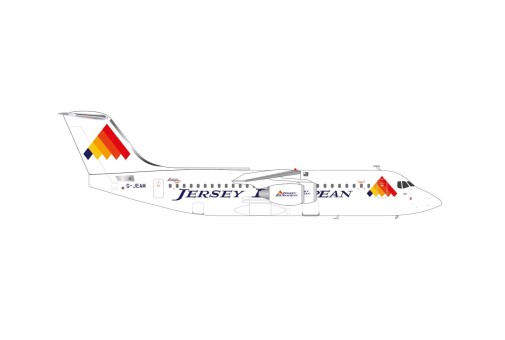 Jersey Eurpean Airways British Aerospace BAe 146-300 G-JEAM Herpa Wings 572828 Scale 1:200