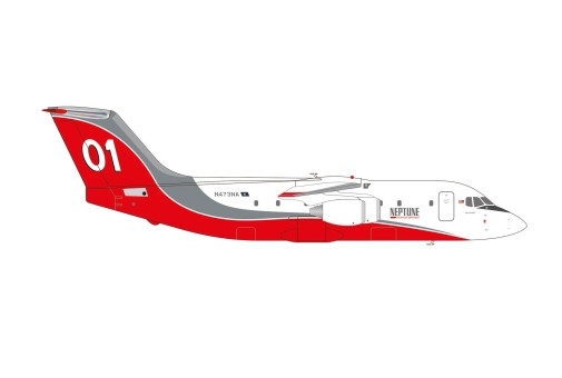 Neptune Aviation Montana Fire Fighter British Aerospace BAe 146-200 N473NA Herpa Wings 572835 Scale 1:200