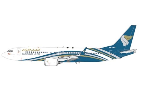 Oman Air Boeing 737 MAX 8 A4O-ME JC Wings LH4OMA154 scale 1:400