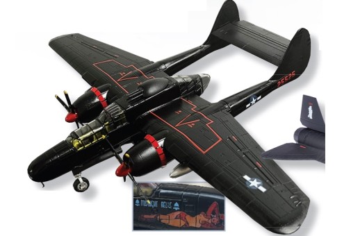 P-61A Black Widow 'Midnight Belle' 6th Night Fighter Squadron Die Cast AF1-0090GW Scale 1:72