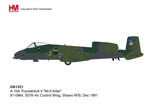 USAF Desert Storm A-10A Thunderbolt II 21 FS 507th ACW Shawn AFB Dec 1991 Hobby Master HA1335 Scale 1:72