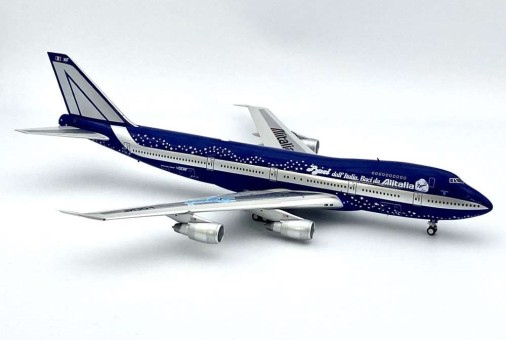 Alitalia Baci Chocolate Boeing 747-200 I-DEMF With Stand B-models-InFlight B-BACI-MF Scale 1:200