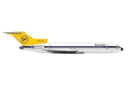 Condor Boeing 727-200 D-ABKL polished Herpa 571647 die-cast model scale 1:200
