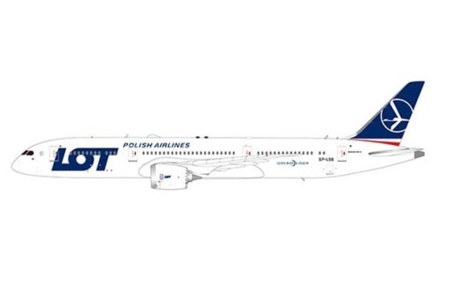 LOT Polish Airlines B787-9 SP-LSB with stand JC JC2LOT142 scale 1:200