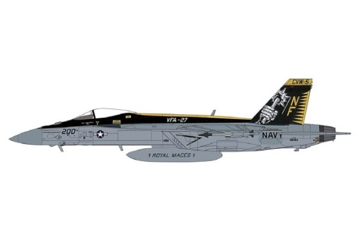 US Navy F/A-18E Super Hornet VFA-27 “Royal Maces,” CVW-5 CAG USS Ronald Reagan Atusgi AB, 2015 Hobby Master HA5125W scale 1:72