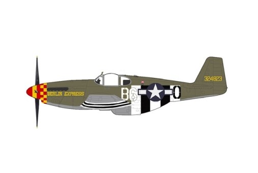 P-51B Mustang “Berlin Express” Lt. Bill Overstreet 1944 Hobby Master HA8514 Scale 1:48