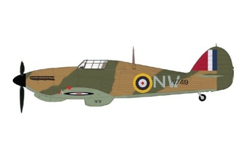 RAF Hawker Hurricane MK. Ia F/Lt George Burges No. 69 Sqn Malta 1941 Hobby Master HA8614 Scale 1:48