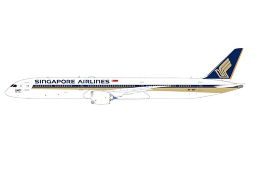Flaps down Singapore Airlines Boeing 787-10  Dreamliner 9V-SCP “1000th 787” JCWings EW278X003A scale 1:200