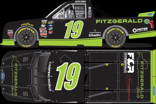 Fitzgerald Austin Cindric Ford F-150 No 19 Camping Truck  Series NASCAR Lionel T191724FZAE Scale 1:24