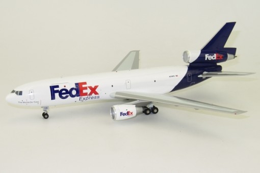 FedEx DC-10-30 Reg# N319FE  with Stand JFox InFlight JF-DC10-3-005 Scale 1:200