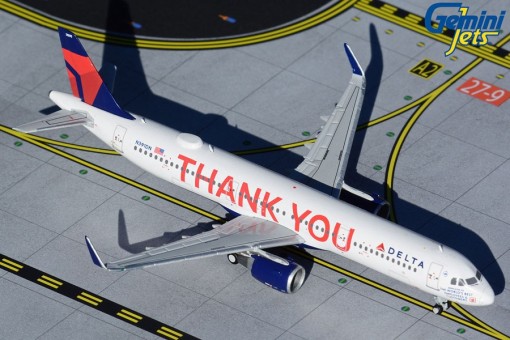 Delta Air Lines A321 N391DN “Thank You” livery Gemini Jets GJDAL1927 scale 1:400