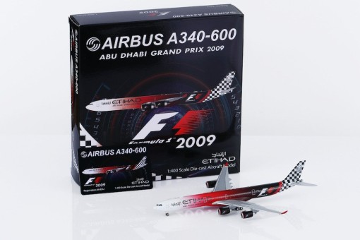 Etihad Airways Airbus A340-642 Abu Dhabi GP 2009 Reg: A6-EHJ HXHY346091 HX Models 1:400