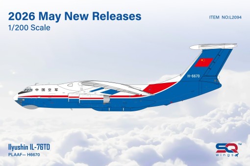 IL-76 Ilyushin IL-76 Reg: H-6670 L2094 SQ Wings 1:200