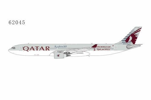 Qatar Airways A330-300 A7-AEF(with "FIFA World Cup Qatar 2022" title) NG Models 62045 Scale 1:400