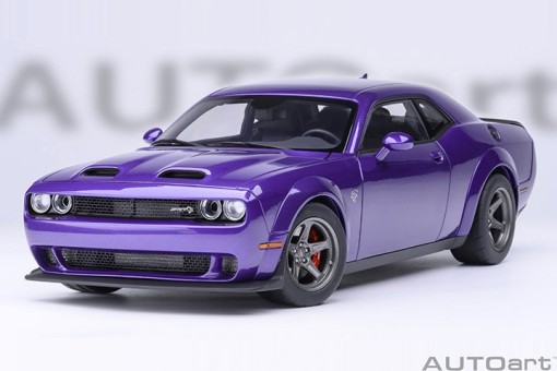 Dodge Challenger SRT Super Stock 2023 Plum Crazy/Purple 71768 AUTOart 1:18