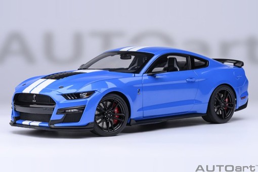 Ford Mustang Shelby GT500 Grabber Blue AU73094 Autoart Scale 1:18