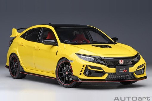 Honda Civic Type R (FK8) Limited Edition Sunlight Yellow AU73225 AUTOart 1:18